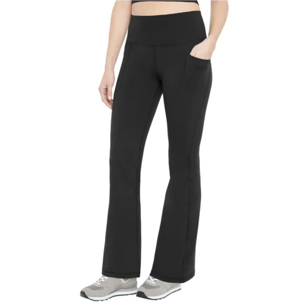 GapFit Womens Flare Legging High Waisted Sweat Wicking Black Large 1899486 NWT